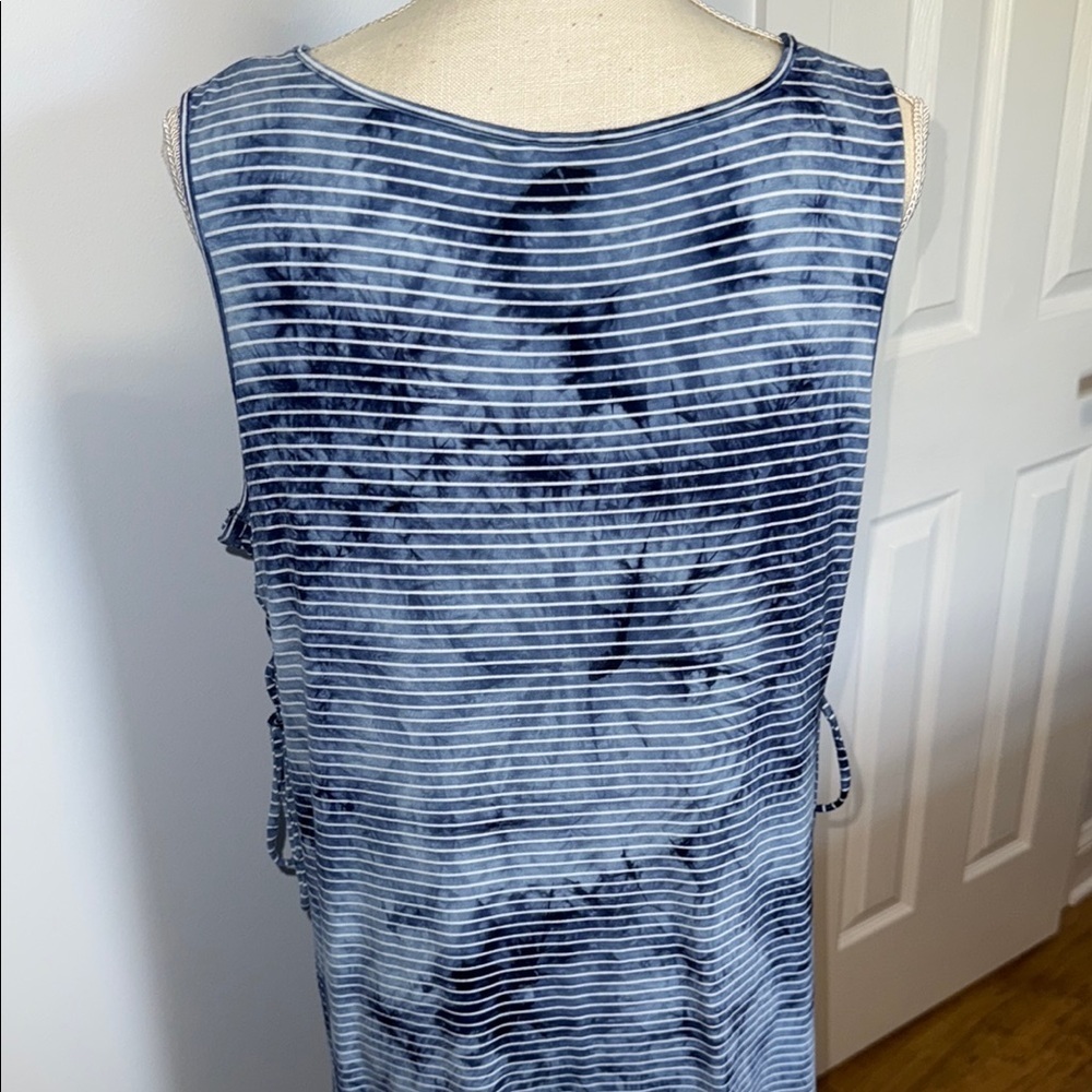 Chico's Blue and Black Striped Maxi Dress - Picture 5 of 7